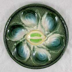 St. Clément Yellow Lemon Center Oyster Plate - SOLD